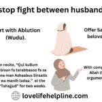 Wazifa to stop fight between husband and wife